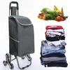 YFATUEO Shopping Trolley with Large Wheels Extra Large Shopping Trolley Shopping Aid 50 kg Load Capacity Shopping Trolley Stair Climbere for Supermarket Travel-Black view 1