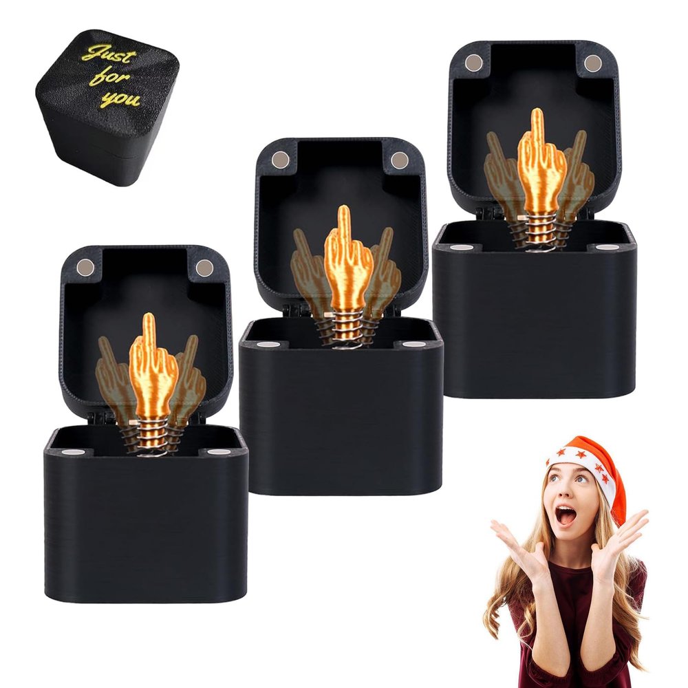 JEANUE Gag Gifts,Funny Birthday Gift for Men,Christmas White Elephant Gifts for Adults,Office Quirky Joke Prank Gift Box