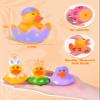 24 Pcs Easter Rubber Ducks, Assortment Duckies in Bulk for Ducking, Mini Rubber Duckies for Kids Baby Bath Pool Toys, Floater Duck Easter Basket Stuffers and Party Favors view 3