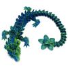 Cherry Blossom Dragon - 3D Printed and Fully Articulated Dragon, Sensory Toy, Fidget Toy, Stim Toy (Green) view 1