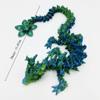 Cherry Blossom Dragon - 3D Printed and Fully Articulated Dragon, Sensory Toy, Fidget Toy, Stim Toy (Green) view 2