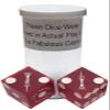 Authentic Las Vegas Casino Table-Played Craps Dice Pair Matching Serial Numbers view 2