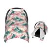 Muishi Cranes with Mountain Baby Car Seat Canopy Nursing Cover for Newborn Car Seat Breastfeeding Covers Blanket Newborn Shower Gift view 1