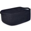 ABenkle Small Storage Basket with Handles, Cotton Rope Woven Dog Cat Toy Bin, Decorative Shelves Closet Organizing for Nursery Laundry Bedroom Bathroom, 14.2''x 11''x 5.1'' view 1