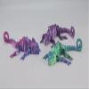 3d Printed Toys, Fidget Lizards, 3d Printed Animals, Articulated Chameleons, Desktop Toys, Reptile Toys (Red Blue, 23cm/9inch) view 2