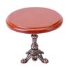 1:12 Dollhouse Miniature Round Table Cute and Vivid, Metal Material, Dollhouse Decoration Accessory, Small Size, Convenient to Place and Carry, for Dollhouse Model Toy (Round view 1