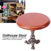 1:12 Dollhouse Miniature Round Table Cute and Vivid, Metal Material, Dollhouse Decoration Accessory, Small Size, Convenient to Place and Carry, for Dollhouse Model Toy (Round view 3