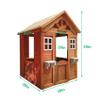 Veemuaro Playhouse Outdoor Wooden Kids Boys Girls with 2 Windows and Flowerpot Holder, 42" Lx46 Wx55 H, Garden Lawn Patio Yard view 3