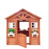 Veemuaro Playhouse Outdoor Wooden Kids Boys Girls with 2 Windows and Flowerpot Holder, 42" Lx46 Wx55 H, Garden Lawn Patio Yard view 4