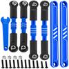 RCarmubWow RC Turnbuckles Camber Links Upgrades Part for 1/10 ECX 2WD Series RC Car,Alloy Adjustable Turnbuckle for Ruckus/Axe/Brutus/Circuit/AMP MT/AMP DB/AMP Crush/Torment,Navy Blue