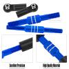 RCarmubWow RC Turnbuckles Camber Links Upgrades Part for 1/10 ECX 2WD Series RC Car,Alloy Adjustable Turnbuckle for Ruckus/Axe/Brutus/Circuit/AMP MT/AMP DB/AMP Crush/Torment,Navy Blue view 4