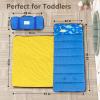 Primlect Toddler Nap Mat with Removable Pillow and Fleece Blanket, Extra Large 55''x35'' Sleeping Bag, Washable, Light, Easy to Roll up, Perfect for Daycare, Preschool, Kindergarten, Travel view 3