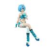 Anime Rem and Ram Figure, Demon Costume Model Rem & Ram Character Statue, PVC Collectible Desktop Decoration Gifts 17cm view 1