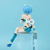 Anime Rem and Ram Figure, Demon Costume Model Rem & Ram Character Statue, PVC Collectible Desktop Decoration Gifts 17cm view 4