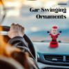 Christmas Solar Powered Dancing Toy, Creative Solar Powered Rocking Doll Shaking Head Gift Car Ornament Solar Shaking Head Doll Christmas Elk Santa Snowman Swing Figurines for Office Desk (Style J) view 2