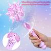JOINPAYA 2Pcs Glow Snowflake Fairy Wand: Light Up Princess Wand with Sound for Girl Halloween Christmas Party Supplies, Princess Role Play Blue & Pink, 12.59 Inch view 4