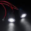 WEFEINO 2 LEDs Angel Eyes Front Lights LED Light Headlights Upgrade Parts for Axial 1/6 SCX6 AXI05000 JLU RC Car Buggy (White + White) view 4