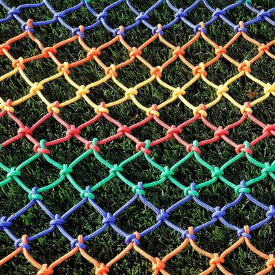 TZLGMDER Children's Climbing net Climbing Mesh Cargo Mesh Outdoor Indoor Mesh Colourful Rope Ladder Mesh Fence Decoration Mesh(2 * 5m(6.6 * 15.15ft))
