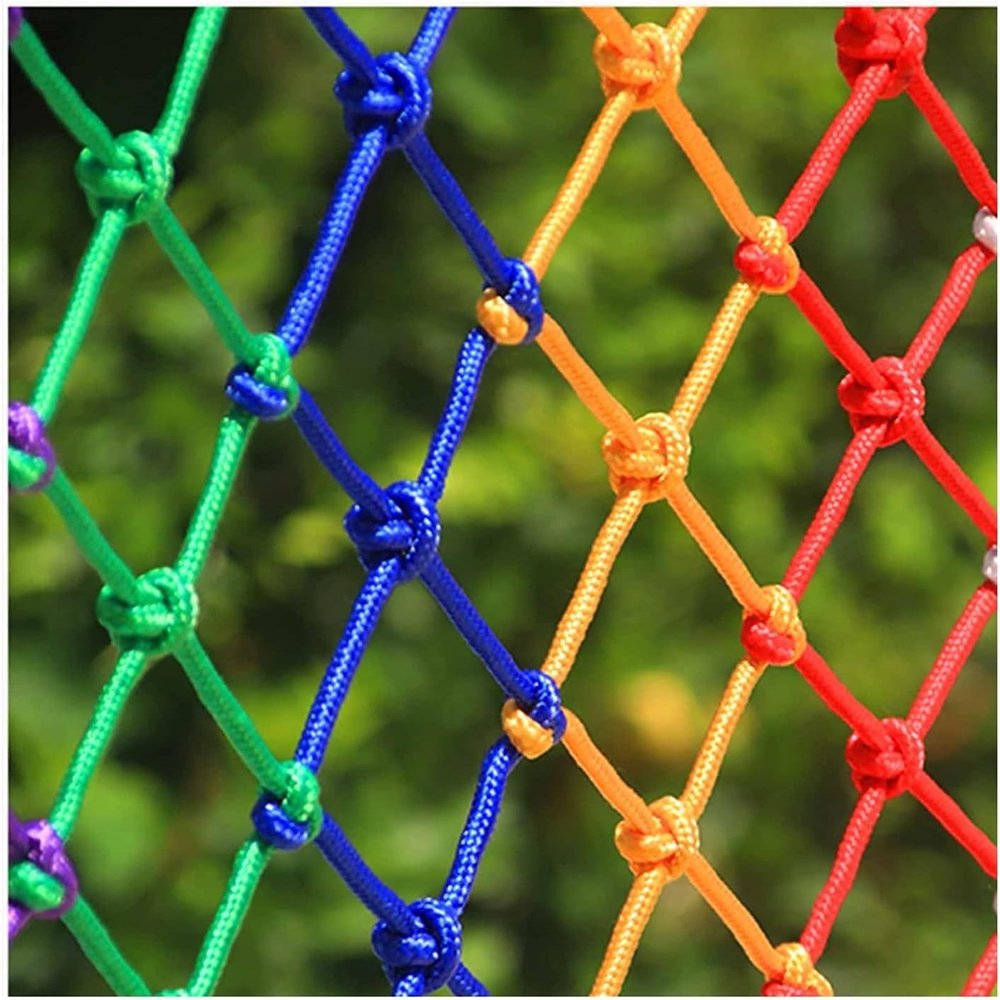 TZLGMDER Children's Climbing net Child Safety Net Balcony Banister Protection Fence Decor Mesh Wear-Resistant Kindergarten Isolation Protective Net(1m*1m)