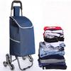 YFATUEO Shopping Trolley with Large Wheels Extra Large Shopping Trolley Shopping Aid 50 kg Load Capacity Shopping Trolley Stair Climbere for Supermarket Travel-Blue view 1
