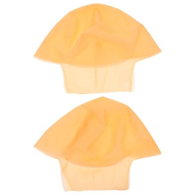 2Pcs Latex Bald Caps Halloween Makeup Costume Accessories Children S Latex Bald Cap Wig Heads for Halloween Costumes and Themed Parties Realistic Skin Tone Beige
