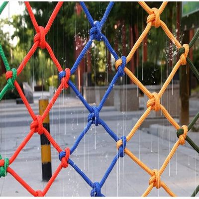 TZLGMDER Children's Climbing net Colourful Climbing Cargo Net Multi-Purpose Net Rope Ladder Net for Protection of Small Pets(2 * 3m(6.6 * 9.9ft))