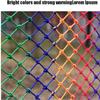 TZLGMDER Children's Climbing net Colourful Climbing Cargo Net Multi-Purpose Net Rope Ladder Net for Protection of Small Pets(2 * 3m(6.6 * 9.9ft)) view 3