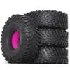 1.9 inch 120mm RC Crawler Tires 4 Pcs Built-in Low Center of Gravity Silicone Pads High Grip Mud Tires For 1/10 RC Crawler car TRX4 Axial SCX10 RC4WD D90 TF2 Redcat Gen8 Tamiya CC01 Axial%t029(pink) view 1