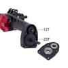 AR45P Offset Portal Axle with Constant Velocity Driveshift Two Servo Mount and Steering Rodfor for 1/10 RC Crawler Car SCX10 III (B Front Rear Axle) view 3
