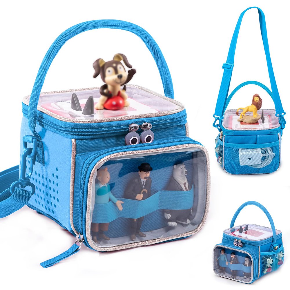 SFYBYHEART Carrying Case for Toniebox, Portable Bag with Storage & Charging Station