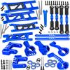 RCarmubWow RC Upgrades Part for 1/10 ECX 2WD Series RC Car,Alloy Adjustable Turnbuckles Camber Links,Suspension Arms,Left Right Caster Blocks,Front Steering Block,Rear Stub Axle Carriers,Navy Blue