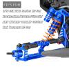 RCarmubWow RC Upgrades Part for 1/10 ECX 2WD Series RC Car,Alloy Adjustable Turnbuckles Camber Links,Suspension Arms,Left Right Caster Blocks,Front Steering Block,Rear Stub Axle Carriers,Navy Blue view 2