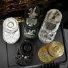 HIDEDC Desperate Rabbit Fidget Slider, Metal Fidget Toys Adults Haptic Coin Infinite Rotation Push, EDC Fidget Toys Sensory Toy Executive Desk Toy for Keep Focus & Stress Relief (Mix Silver) view 3
