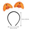 BESTYASH 3pcs Thanksgiving Turkey Headband Creative Headdress for Festive Parties Fun Photo Props for Boys and Girls and Adults Lightweight and Comfortable Wear view 3
