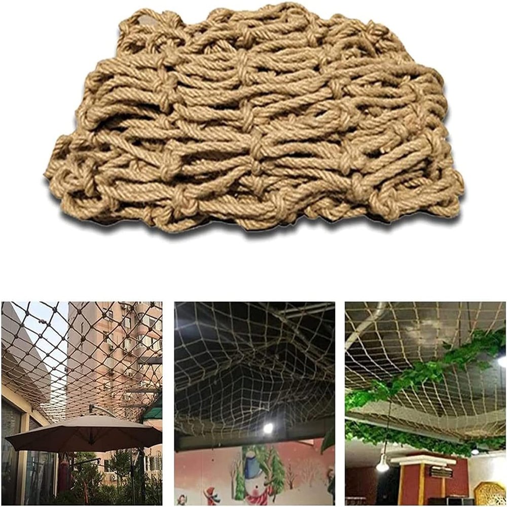 TZLGMDER Children's Climbing net Outdoor Climbing Net, Playground Climbing Cargo Net, Heavy Duty Cargo Net for Outdoor Games(2 * 4m)
