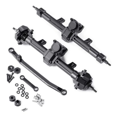 1/24th RC Crawler Car +4mm Extended Front and Rear Axles Set for Axial SCX24 Gladiator Deadbolt Bronco JLU C10 Upgrade Parts