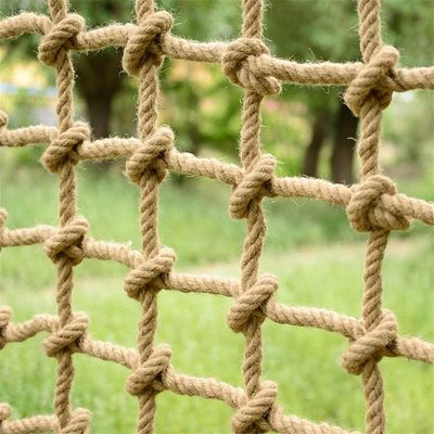 TZLGMDER Children's Climbing net Outdoor Climbing Net,Hemp Rope Swing Rope Net for Climbing Ladder Balcony Balustrade Stair Net(3 * 3m)