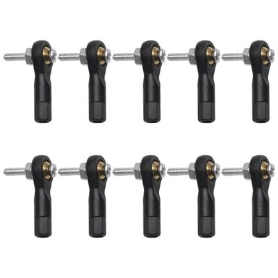 10PCS ShareGoo Plastic M2 Rod End 2.0 Ball Head Holder Tie Rod Ends w/Screws for RC Model Car Boat Airplane Helicopter Crawler (Style A)
