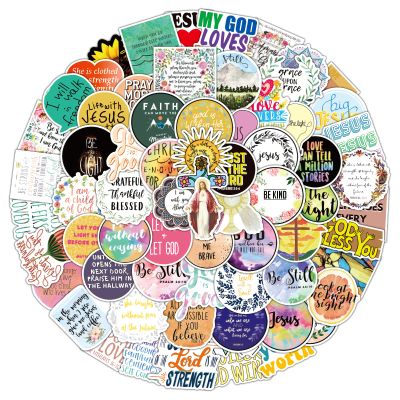 100pcs Christian Stickers,Bible Stickers,Motivational Kid Sticker Christian Gifts for Women Inspirational Sticker