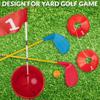 ASONA Golf Yard Game Clubs Set of 2 for Adults - Perfect for Outdoor,Backyard,Beach, Lawn and Social Fun -36 Standard Length Size with Plastic Oversized Club Head (Red, 2) view 2