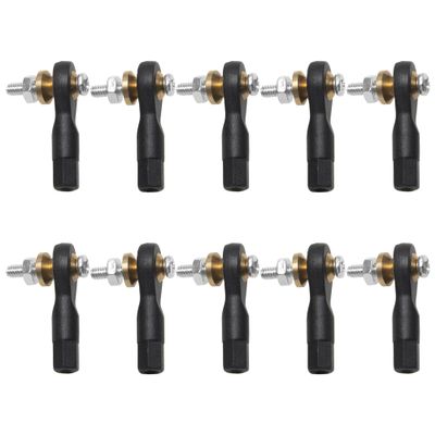 10PCS ShareGoo Plastic M2 Rod End 2.0 Ball Head Holder Tie Rod Ends w/Screws for RC Model Car Boat Airplane Helicopter Crawler (Style B)