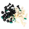 32 Pcs Chess Pieces Only, Chessmen Game Set Chess Stic Chessmen Set International Chess Game Complete Chessmen Set Blackwhite (Medium King Height 64mm) view 1