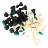 32 Pcs Chess Pieces Only, Chessmen Game Set Chess Stic Chessmen Set International Chess Game Complete Chessmen Set Blackwhite (Medium King Height 64mm) view 3