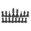 32 Pcs Chess Pieces Only, Chessmen Game Set Chess Stic Chessmen Set International Chess Game Complete Chessmen Set Blackwhite (Large King Height 77mm) view 3
