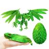 Dynamic 3d Printed Dragon Eggs with Dragon Inside3D Fidget Dragon with Wings Movable, Feathered Wyvern Dragon,Full Articulated Crystal Flying Fidget Dragon , 3D Printed Archaeopteryx Bird Animals Toy view 1