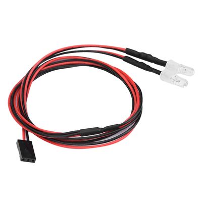 2PCS RC Car Led Light,5mm RC Headlight RC Car Upgr 2PCS RC Led Light Kit, Children for Kids for Car Toys (No. 12 light red light)
