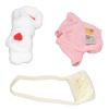 Stuffed Duck Clothing Set for 3 Piece Cartoon Duck P Clothes with Heart Headband Sweater and Bag Yellow Duck Accessories for DIY Dressup Fun view 1
