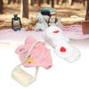 Stuffed Duck Clothing Set for 3 Piece Cartoon Duck P Clothes with Heart Headband Sweater and Bag Yellow Duck Accessories for DIY Dressup Fun view 3