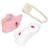 Stuffed Duck Clothing Set for 3 Piece Cartoon Duck P Clothes with Heart Headband Sweater and Bag Yellow Duck Accessories for DIY Dressup Fun view 4