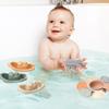 11 PCS Bath Toys Floating Boats with Bathing Spoon + 4 Pack Food-Grade Silicone Cars Bath Toys view 4